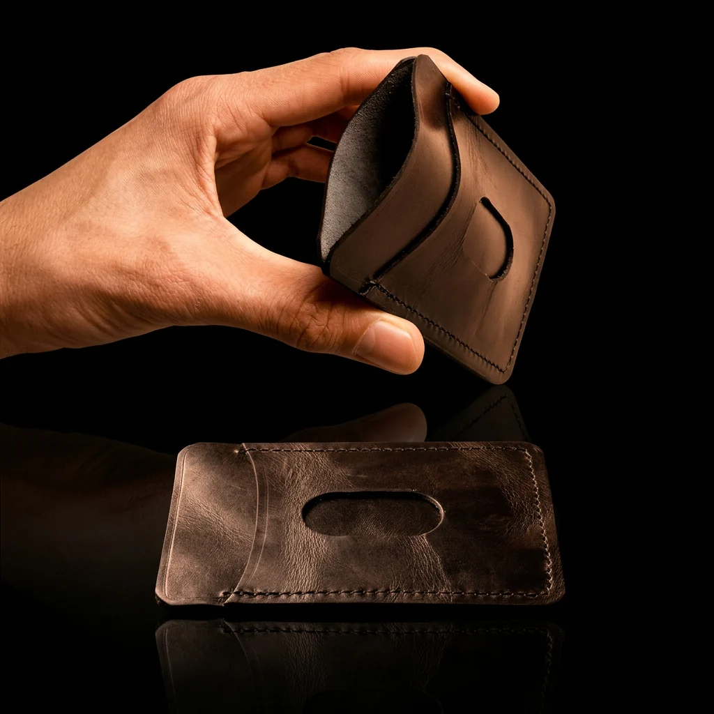 Minimalist Italian Leather Wallet - Image 5